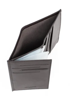 Hexagona Wallet<European wallet - 2 flaps - Leather