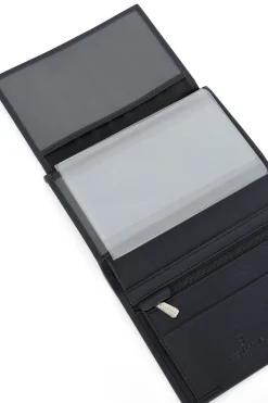 Hexagona Wallet<European wallet - 2 flaps - Leather