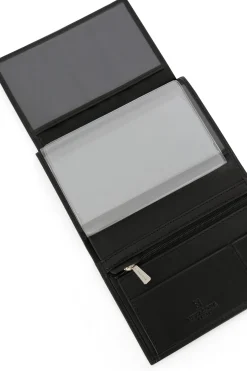 Hexagona Wallet<European wallet - 2 flaps - Leather