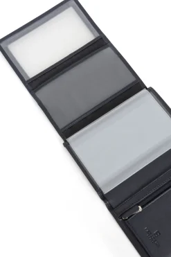 Hexagona Wallet<European wallet - 3 flaps - Leather