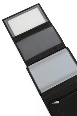 Hexagona Wallet<European wallet - 3 flaps - Leather