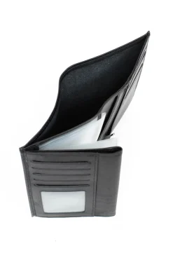 Hexagona Wallet<European wallet - 3 flaps - Leather