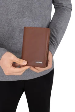 Women Hexagona Card Holder|Card Holder<European wallet - 3 flaps - RFID Stop - Leather