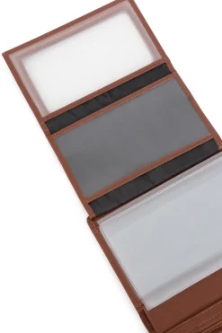 Women Hexagona Card Holder|Card Holder<European wallet - 3 flaps - RFID Stop - Leather