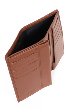 Women Hexagona Card Holder|Card Holder<European wallet - 3 flaps - RFID Stop - Leather