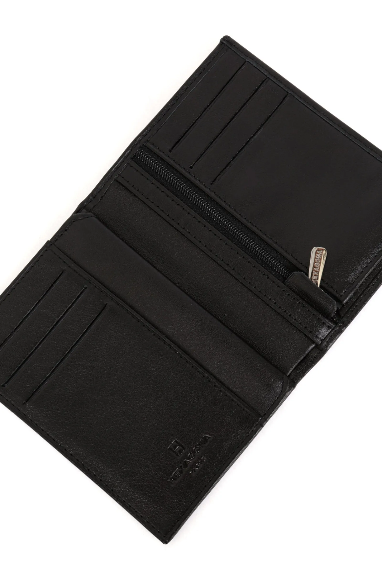 Women Hexagona Card Holder|Card Holder<European wallet - 2 flaps - Leather