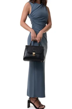 Women Hexagona Handbag<Handbag with 1 handle - Leather