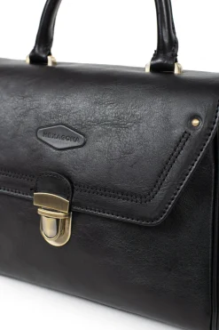 Women Hexagona Handbag<Handbag with 1 handle - Leather