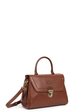 Women Hexagona Handbag<Handbag with 1 handle - Leather