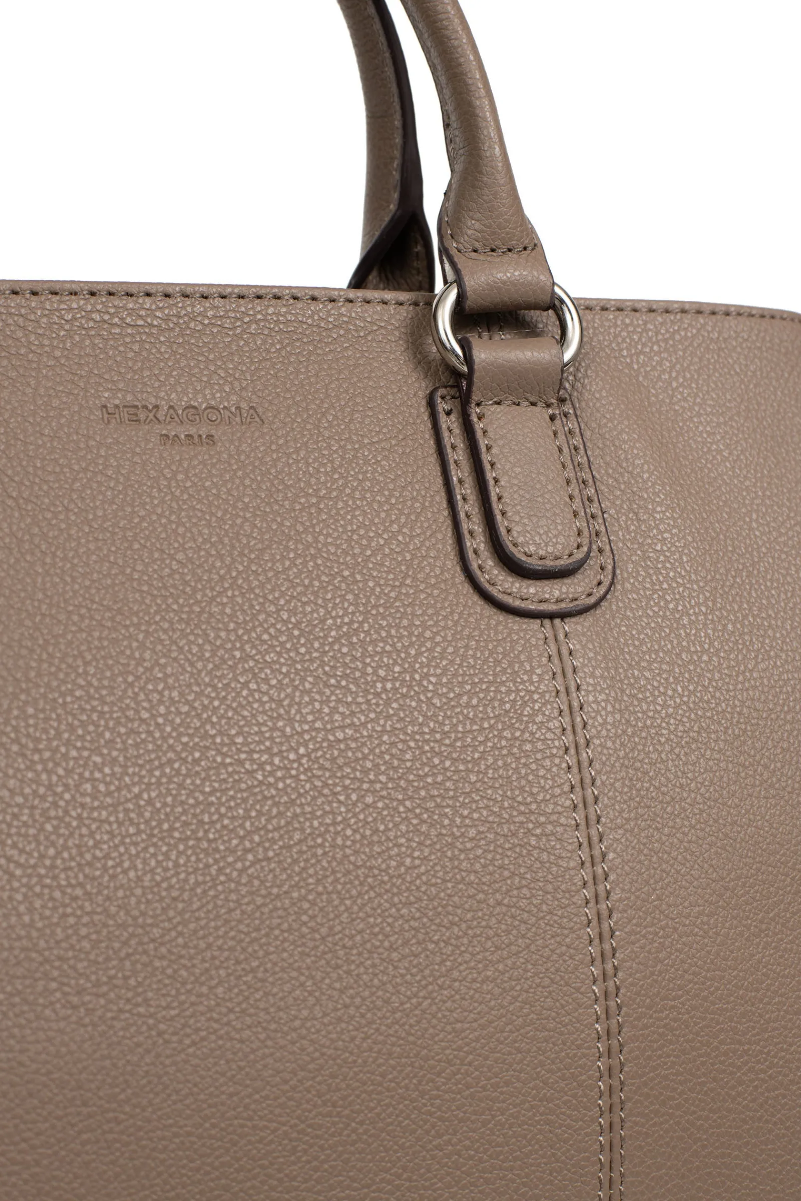 Women Hexagona Handbag<Handbag with 2 handles - Leather