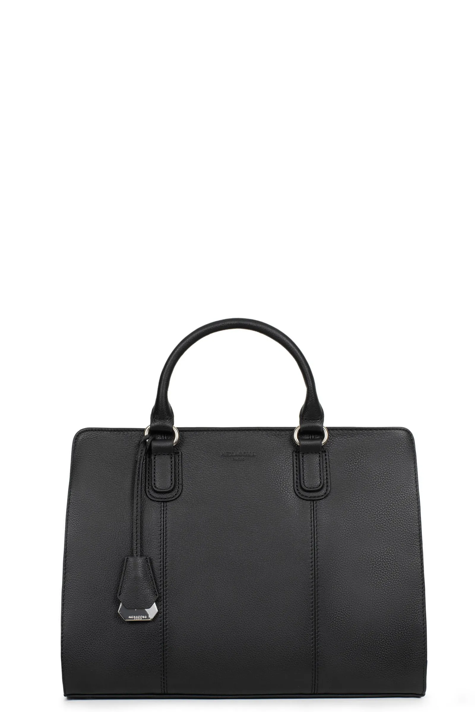 Women Hexagona Handbag<Handbag with 2 handles - Leather