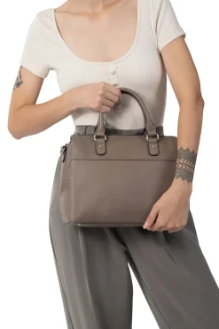Women Hexagona Handbag<Handbag with 2 handles - Leather