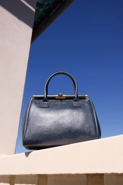Women Hexagona Handbag<Handbag with 2 handles - Leather