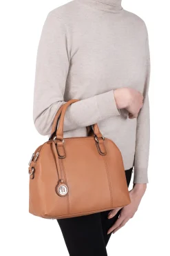 Women Hexagona Handbag<Handbag with 2 handles - Leather
