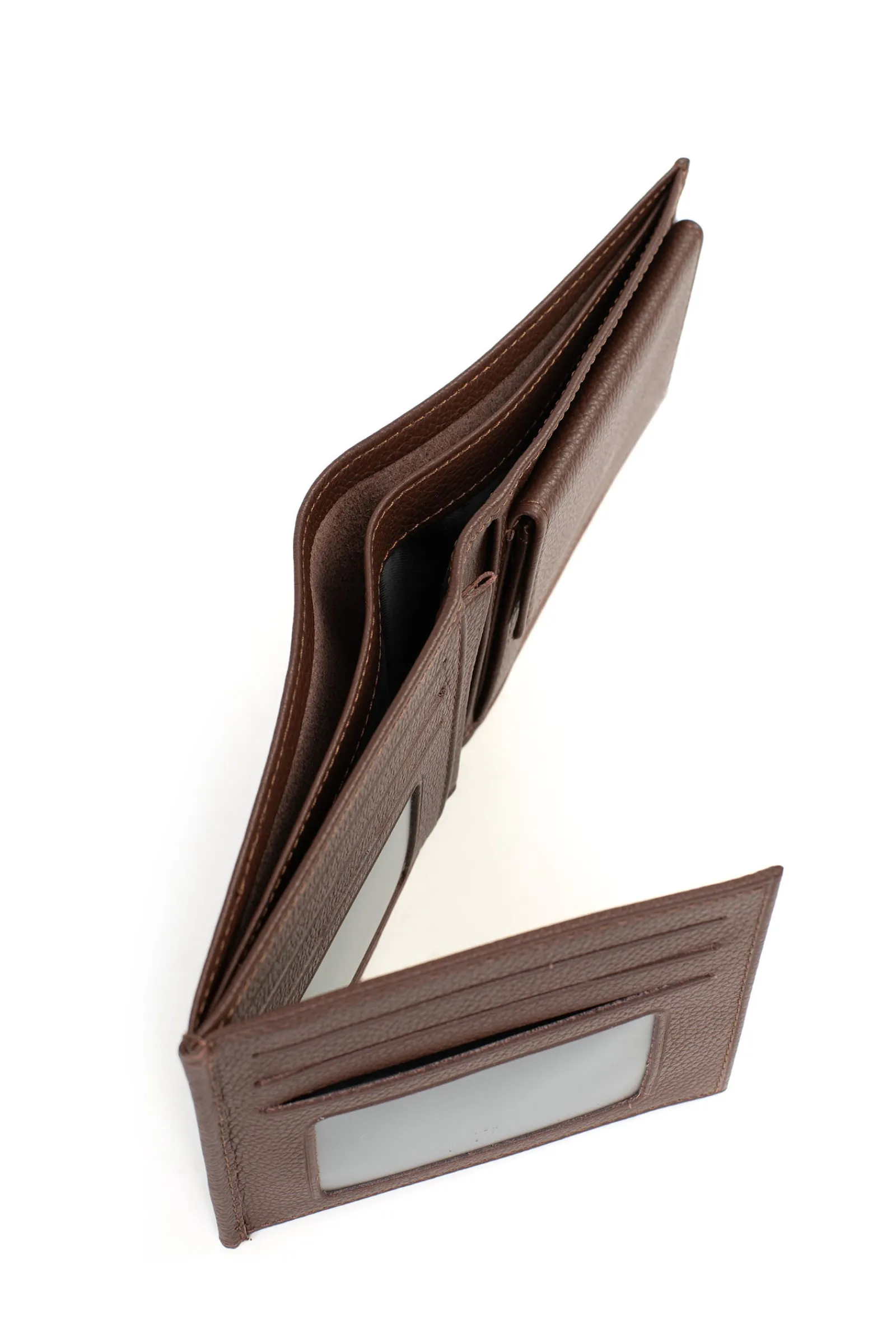 Hexagona Wallet<Italian wallet - 2 flaps - Leather