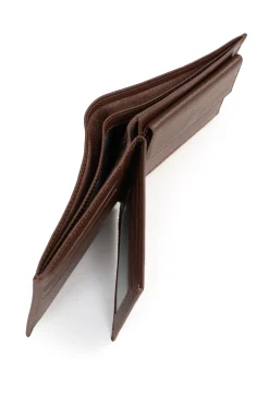 Hexagona Wallet<Italian wallet - 2 flaps - Leather
