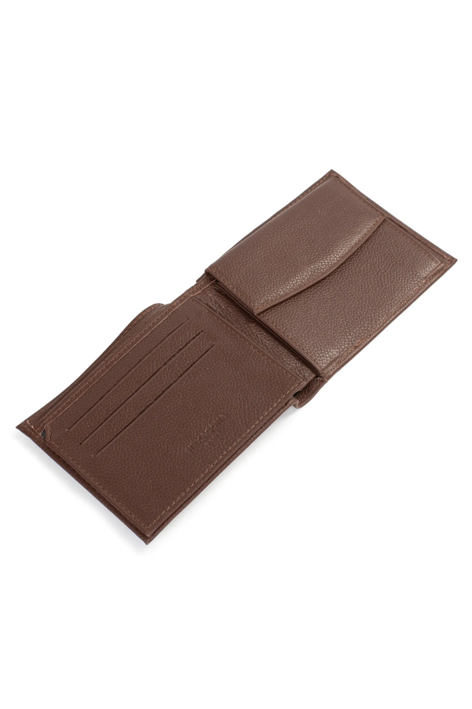 Hexagona Wallet<Italian wallet - 2 flaps - Leather