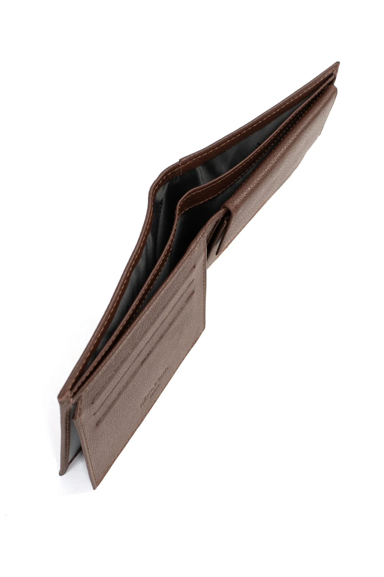 Hexagona Wallet<Italian wallet - 2 flaps - Leather