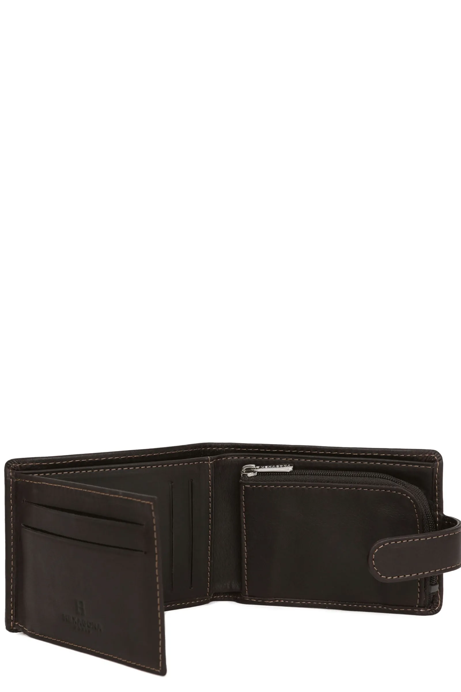 Hexagona Wallet<Italian wallet - 2 flaps - Leather