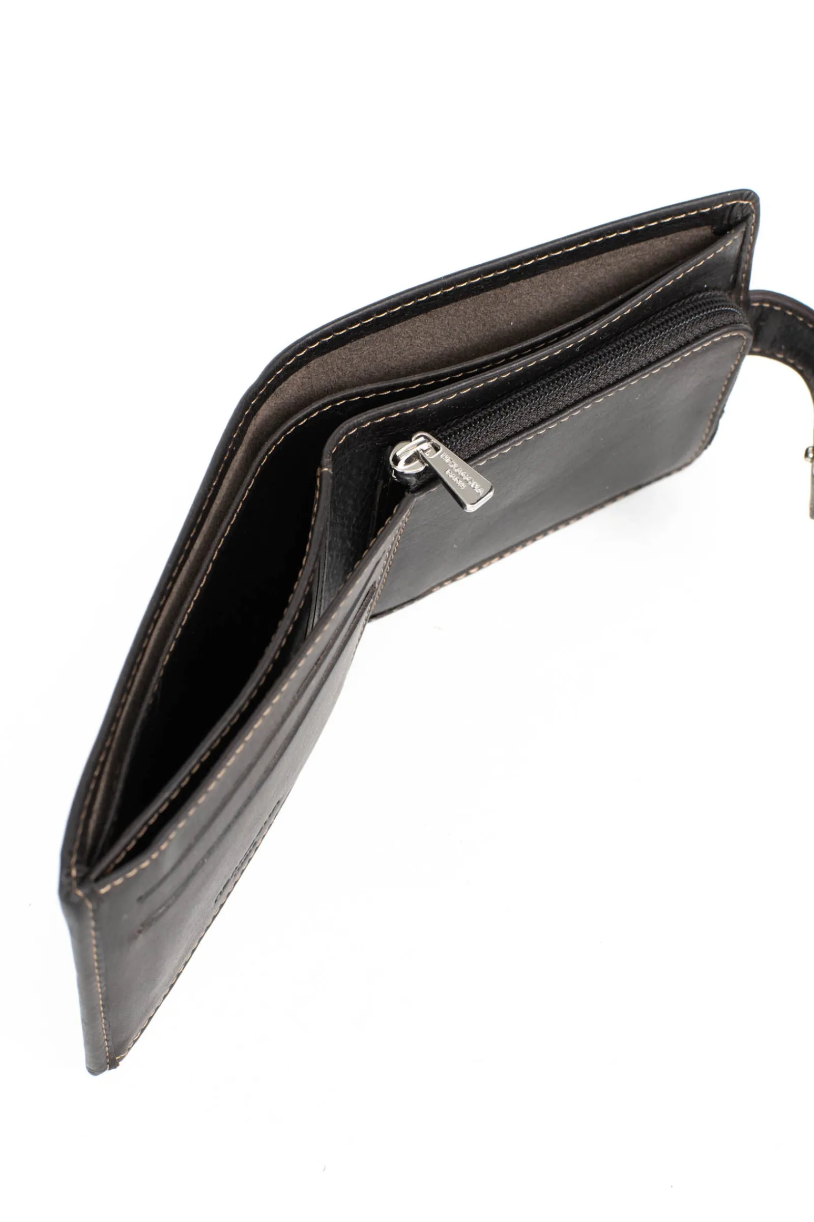 Hexagona Wallet<Italian wallet - 2 flaps - Leather