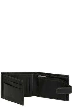 Hexagona Wallet<Italian wallet - 2 flaps - Leather