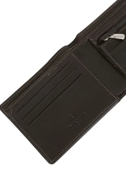 Hexagona Wallet<Italian wallet - 2 flaps - Leather
