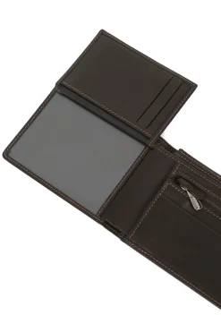 Hexagona Wallet<Italian wallet - 2 flaps - Leather