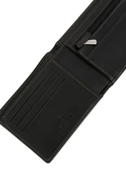 Hexagona Wallet<Italian wallet - 2 flaps - Leather