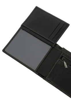 Hexagona Wallet<Italian wallet - 2 flaps - Leather
