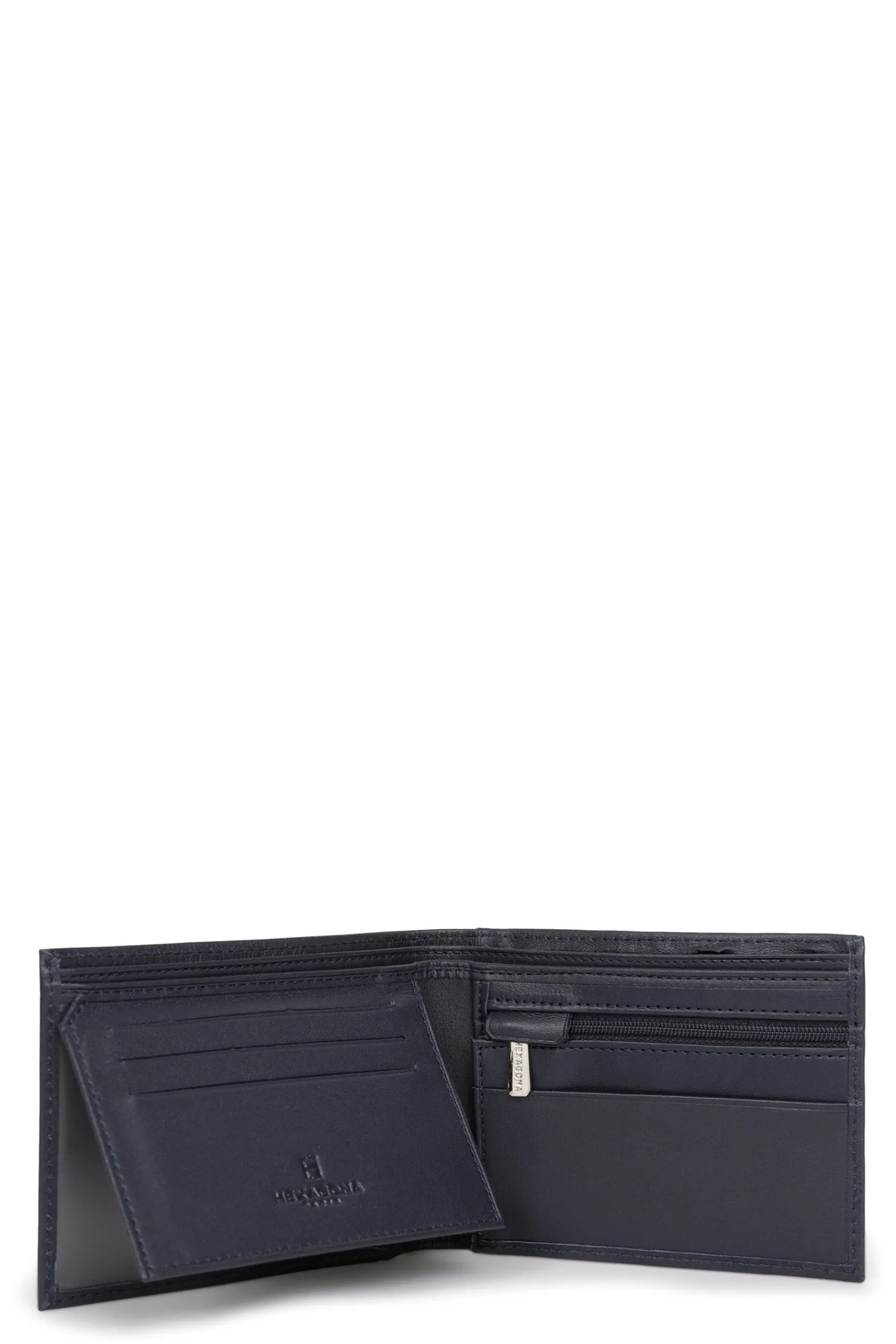 Hexagona Wallet<Italian wallet - 2 flaps - Leather