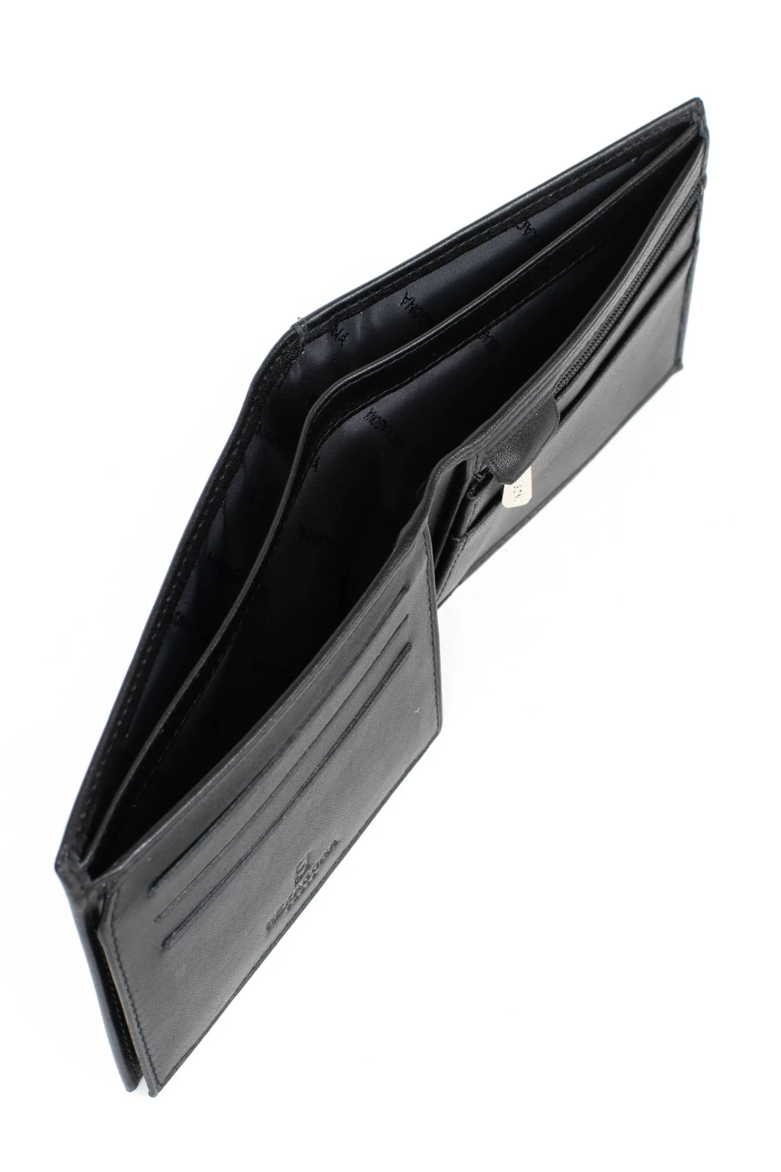 Hexagona Wallet<Italian wallet - 2 flaps - Leather