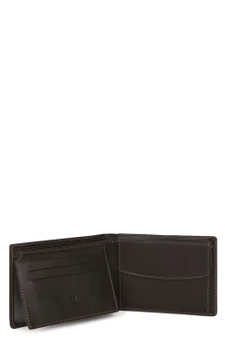 Hexagona Wallet<Italian wallet - 2 flaps - Leather
