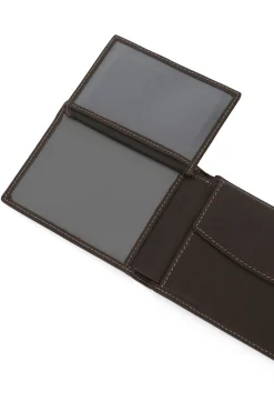 Hexagona Wallet<Italian wallet - 2 flaps - Leather