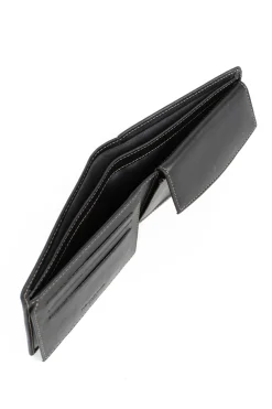 Hexagona Wallet<Italian wallet - 2 flaps - Leather