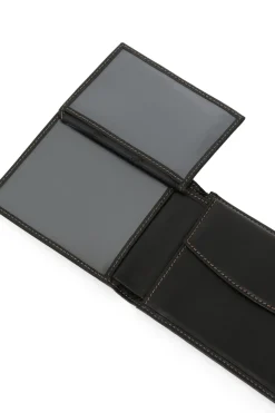 Hexagona Wallet<Italian wallet - 2 flaps - Leather