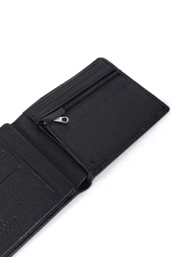 Hexagona Wallet<Italian wallet - 2 flaps - RFID stop - Leather