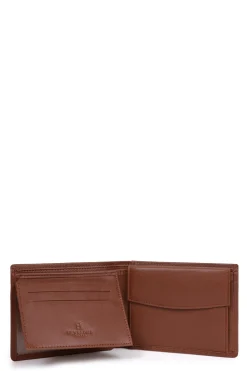 Hexagona Wallet<Italian wallet - 2 flaps - RFID stop - Leather
