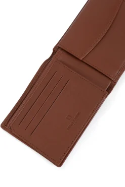 Hexagona Wallet<Italian wallet - 2 flaps - RFID stop - Leather