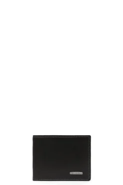 Hexagona Wallet<Italian wallet - 2 flaps - RFID stop - Leather