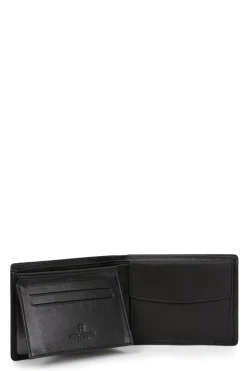 Hexagona Wallet<Italian wallet - 2 flaps - RFID stop - Leather