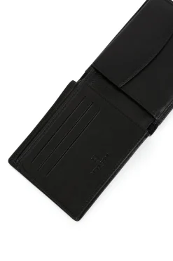 Hexagona Wallet<Italian wallet - 2 flaps - RFID stop - Leather