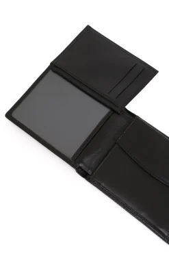 Hexagona Wallet<Italian wallet - 2 flaps - RFID stop - Leather