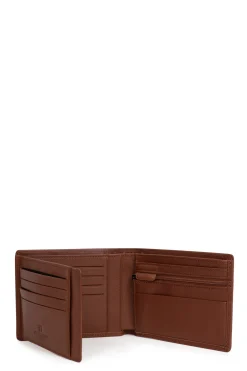 Hexagona Wallet<Italian wallet - 2 flaps - RFID stop - Leather