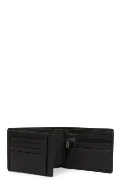 Hexagona Wallet<Italian wallet - 2 flaps - RFID stop - Leather