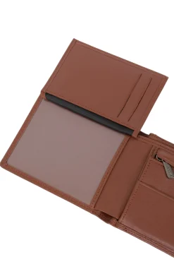 Hexagona Wallet<Italian wallet - 2 flaps - RFID stop - Leather