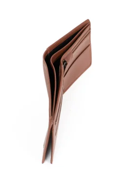 Hexagona Wallet<Italian wallet - 2 flaps - RFID stop - Leather