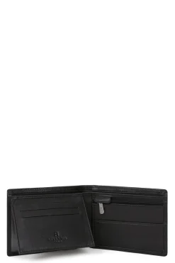 Hexagona Wallet<Italian wallet - 2 flaps - RFID stop - Leather