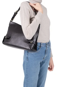Women Hexagona Shoulder Bag<Messenger bag - Leather