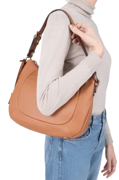 Women Hexagona Shoulder Bag<Messenger bag - Leather