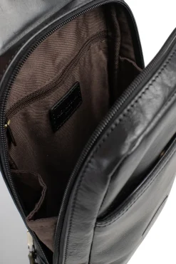 Hexagona Backpack<Monostrap backpack - Leather